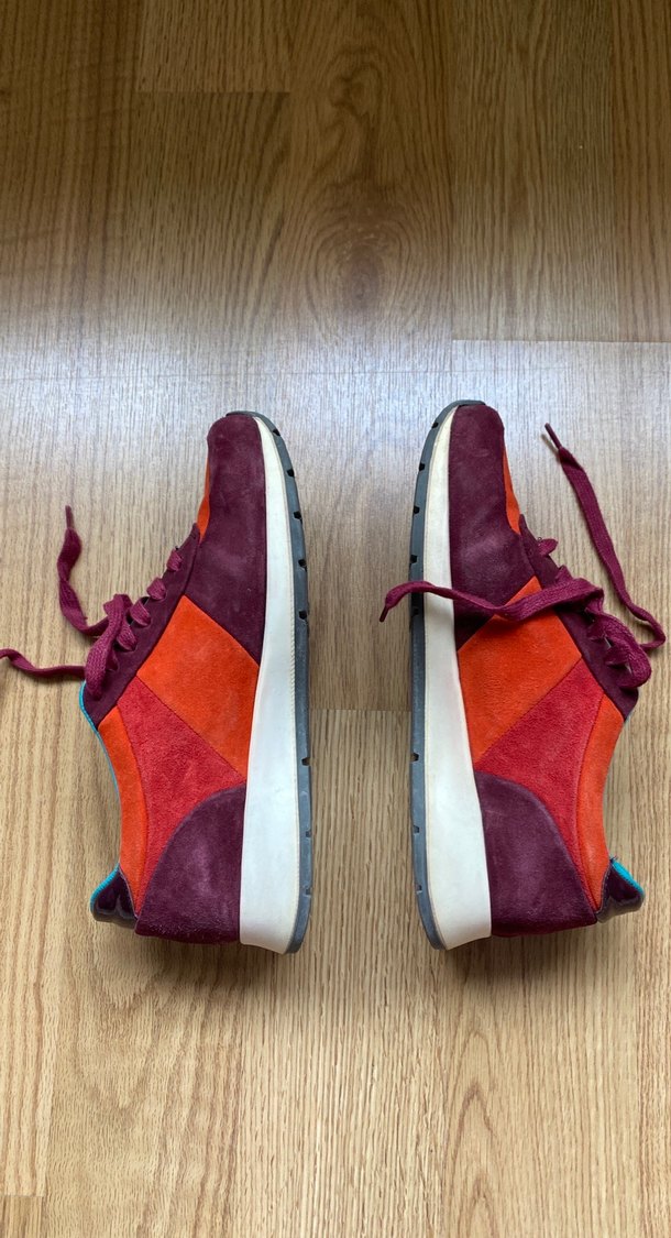 Kadın Kırmızı Süet Spor Ayakkabı - Görsel 5