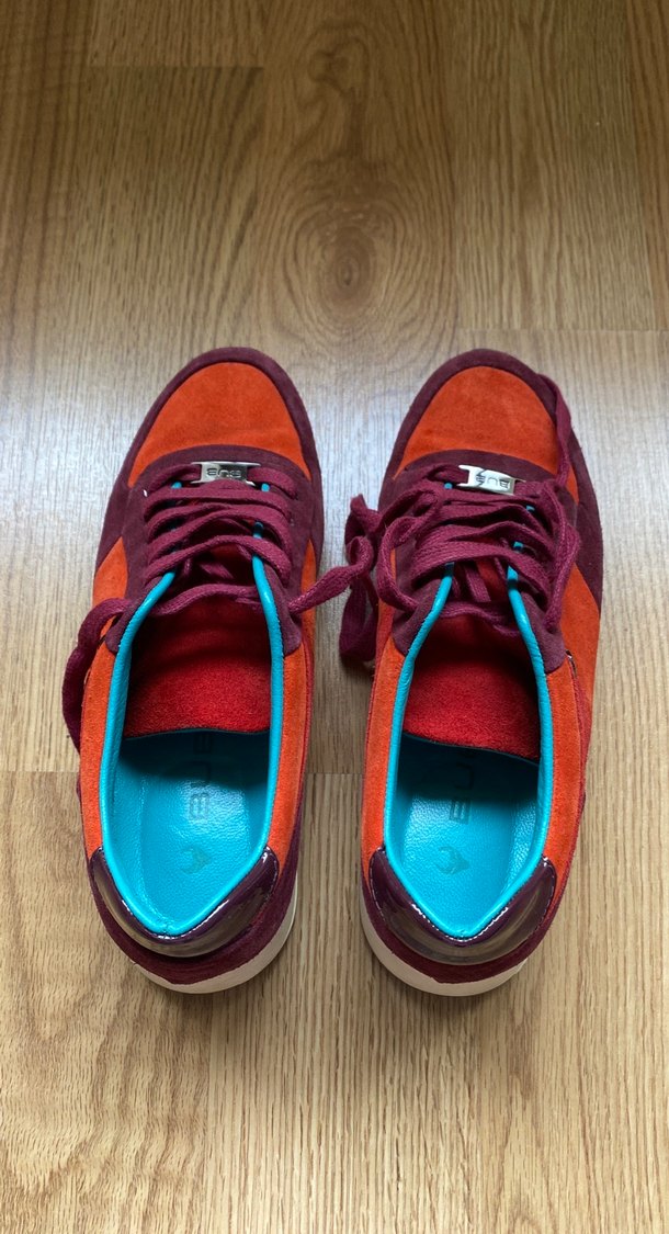 Kadın Kırmızı Süet Spor Ayakkabı - Görsel 4