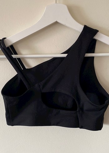 Tek Omuzlu Siyah Spor Sütyeni - Görsel 2