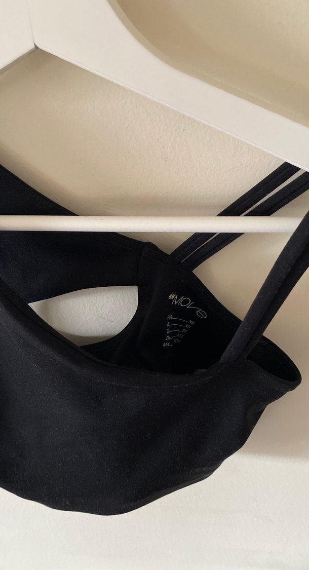 Tek Omuzlu Siyah Spor Sütyeni - Görsel 3