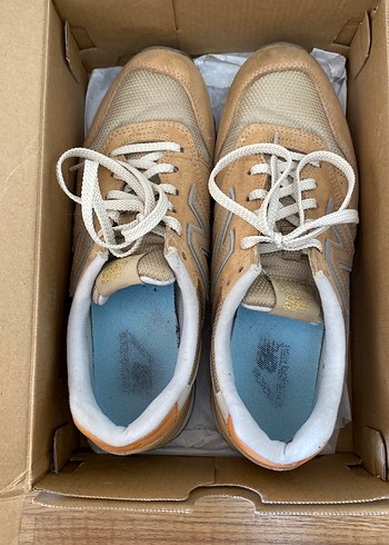 Bej Süet Kadın Spor Ayakkabı - Görsel 2