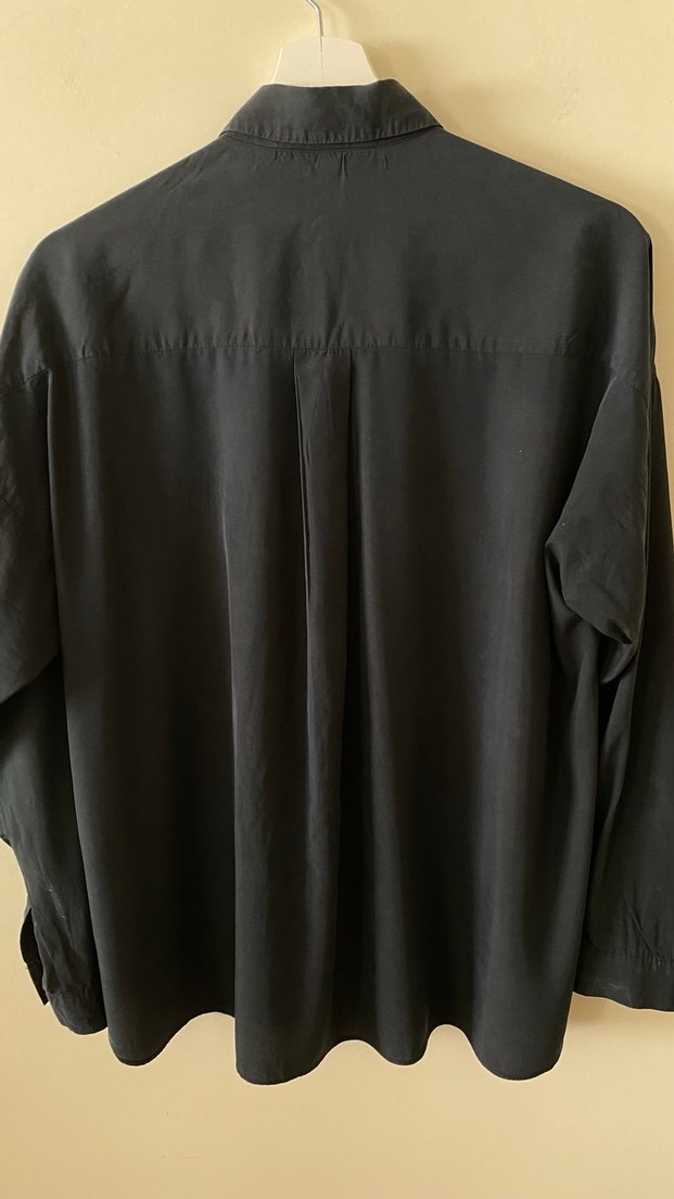 Nakışlı Siyah Kadın Gömlek - Görsel 3