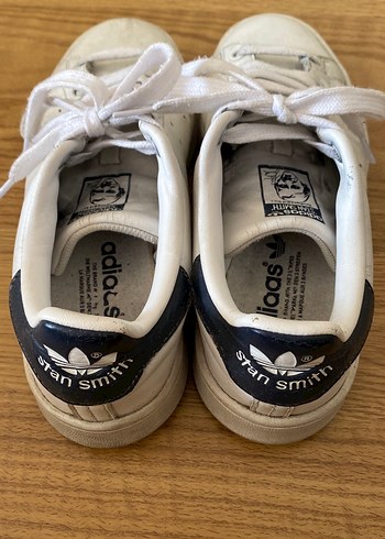 Beyaz Adidas Bağcıklı Kadın Spor Ayakkabısı - Görsel 3