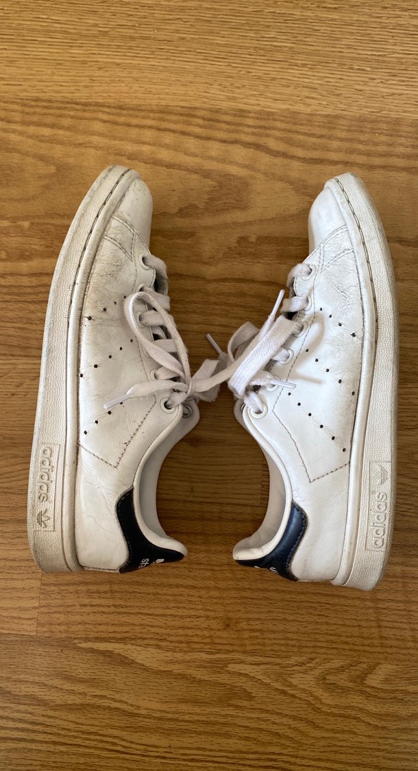 Beyaz Adidas Bağcıklı Kadın Spor Ayakkabısı - Görsel 5