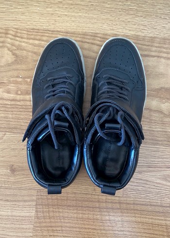 Siyah Deri Kadın Ayakkabı - Görsel 4