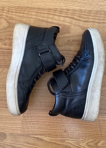 Siyah Deri Kadın Ayakkabı - Görsel 5