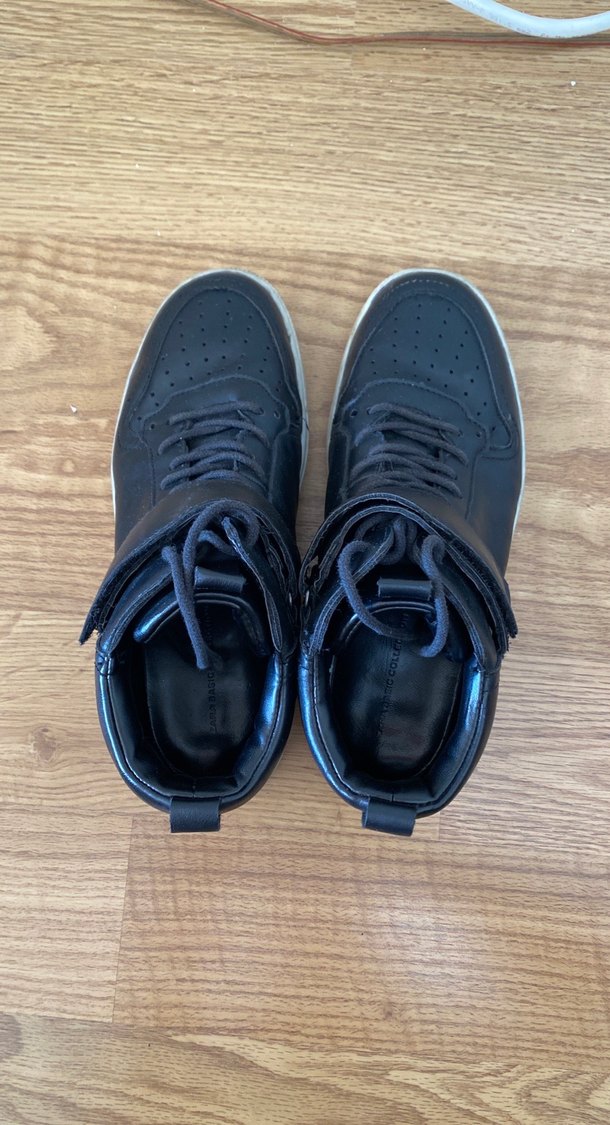 Siyah Deri Kadın Ayakkabı - Görsel 4