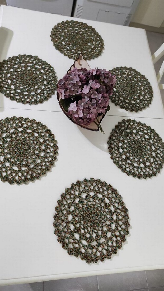 El Yapımı Bohem Örgü Amerikan Servis - Görsel 2