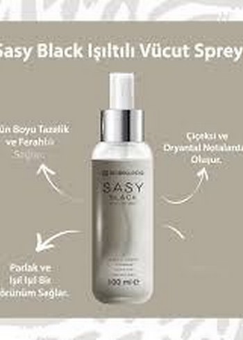 Biobelinda Sasy Black Işıltılı Vücut Spreyi 100 ml