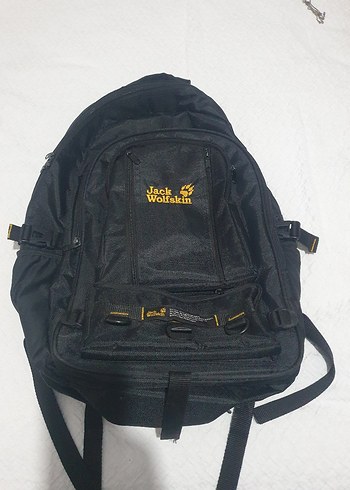 Siyah Fermuarlı Jack Wolfskin Erkek Sırt Çantası