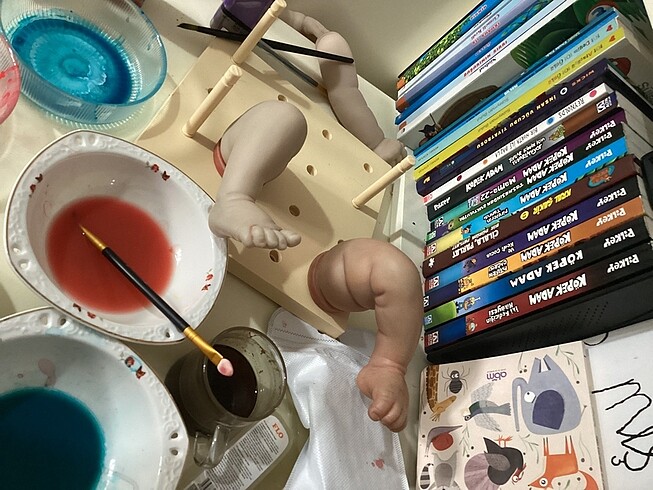  Beden Renk Reborn bebek eğitim seti