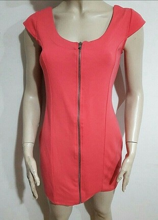 Boy 78 cm koton marka m beden pembe elbise 