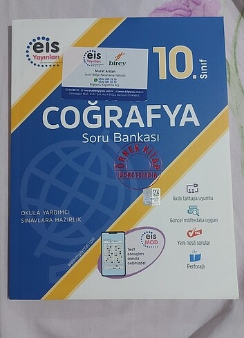 10. Sınıf coğrafya soru bankasi eis yayınları 