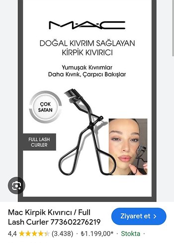 MAC Full Lash Kirpik Kıvırıcı Siyah