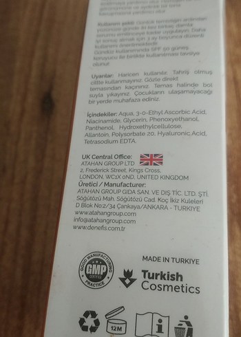  Beden Denefis Vitamin C Aydınlatıcı Yüz Serumu