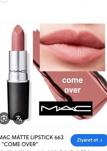 MAC Mat Dudak Parlatıcısı 663 Come Over