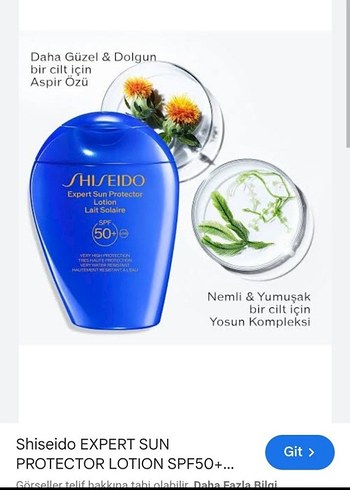 Shiseido Expert Sun SPF 50+ Güneş Koruyucu Losyon