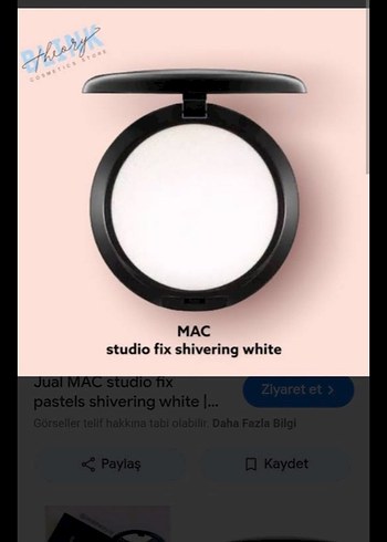 MAC Studio Fix Shivering White Pudra