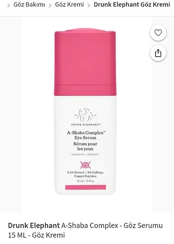 Drunk Elephant A-Shaba Complex Göz Serumu 15 ML