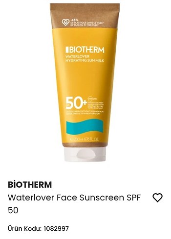 Biotherm Waterlover Yüz Güneş Kremi SPF 50 - Görsel 2