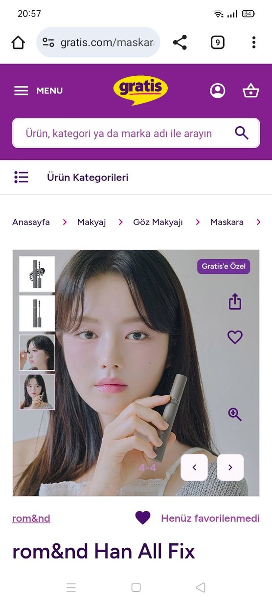 Gri Maskara - Doğal Kirpikler romgnd - Görsel 3