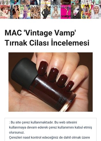 MAC Vintage Vamp Bordo Oje