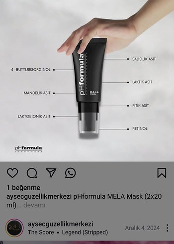 Primformula MELA Mask 20 ml Cilt Bakım Maskesi - Görsel 5