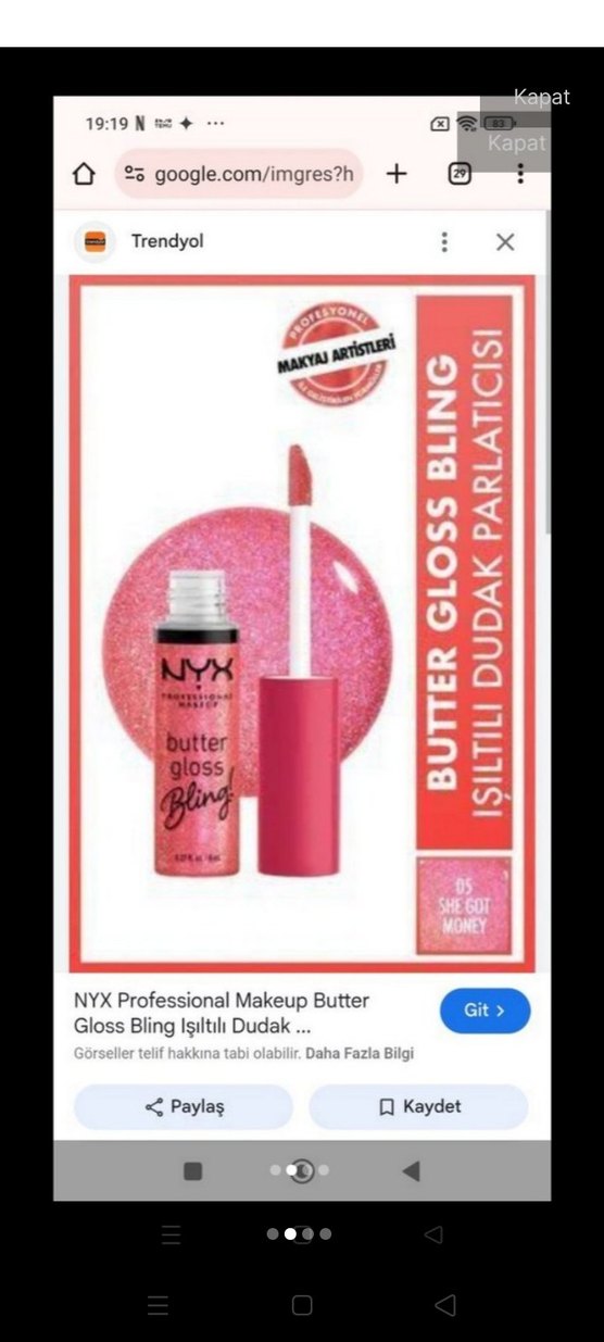 NYX Parlak Pembe Lip Gloss - Görsel 2