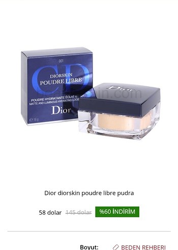Dior Parlak Altın Pudra - Görsel 3
