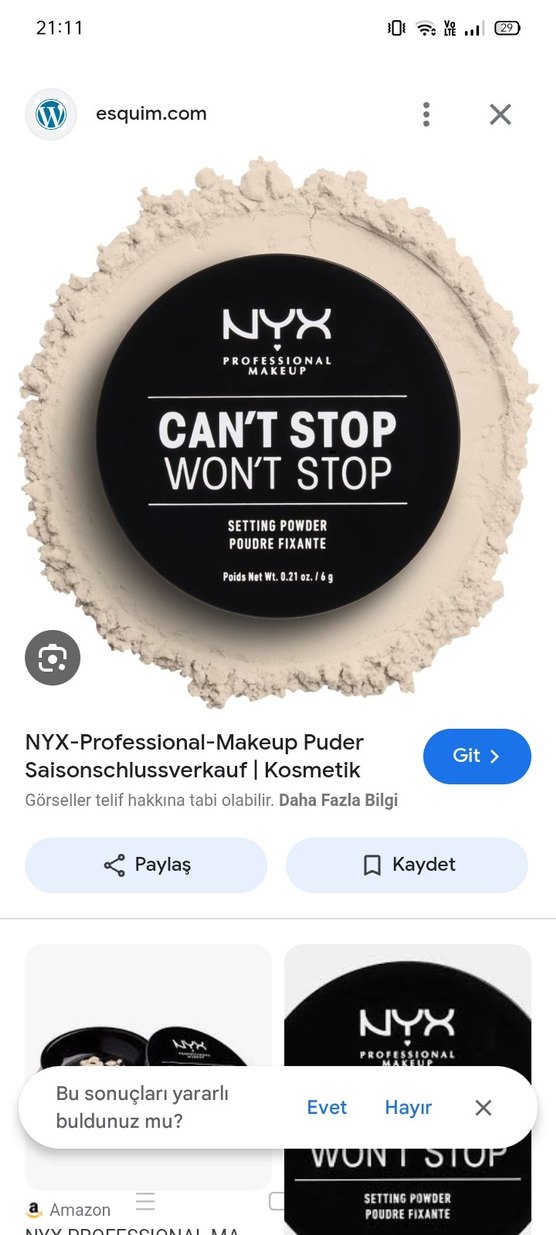 NYX PROFESYONEL MAKYAJ Gevşek Ayar Tozu - Işıltılı Bej - Görsel 2