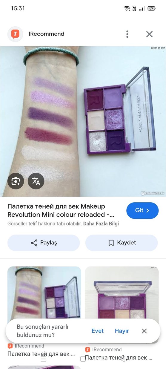 Revolution Mini Reloaded Göz Farı Paleti Mor - Görsel 2