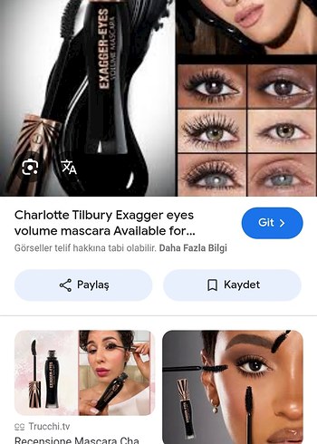 Charlotte Tilbury Exagger Eyes Hacim Maskarası Siyah