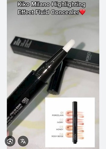 Kiko Milano Sıvı Kapatıcı ve Aydınlatıcı 03 Honey