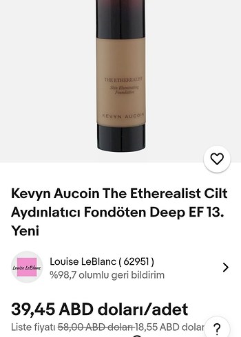 Kevyn Aucoin The Etherealist Koyu Bej Fondöten