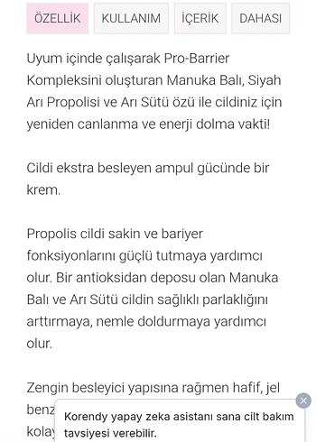 Beden Cosrx Full Fit Propolis Hafif Krem 65ml