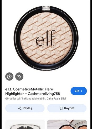 e.l.f. Cosmetics Metallic Flare Aydınlatıcı