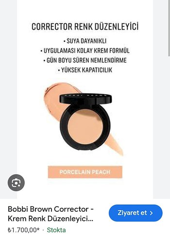 Bobbi Brown Porcelain Peach Krem Renk Düzenleyici