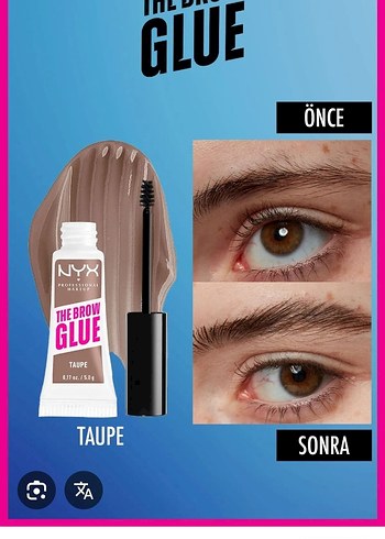 Nyx The Brow Glue Taupe Kaş Maskarası