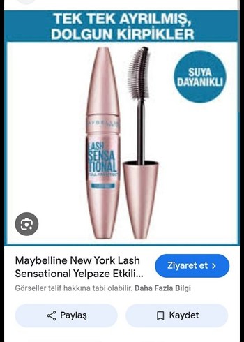 Maybelline Suya Dayanıklı Dolgun Kirpik Maskara