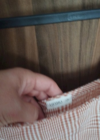 l Beden Kalın Askılı Mini Kareli Crop Top