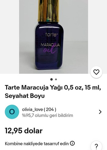 Tarte Maracuja Yağı 15 ml Seyahat Boyu
