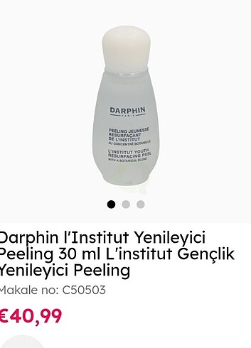 Darphin Serum peeili