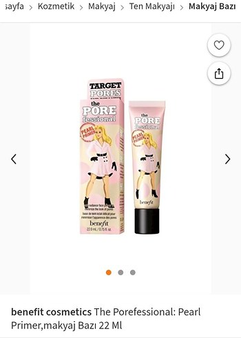 Benefit The Porefessional İnci Tonlu Makyaj Bazı 22 ml
