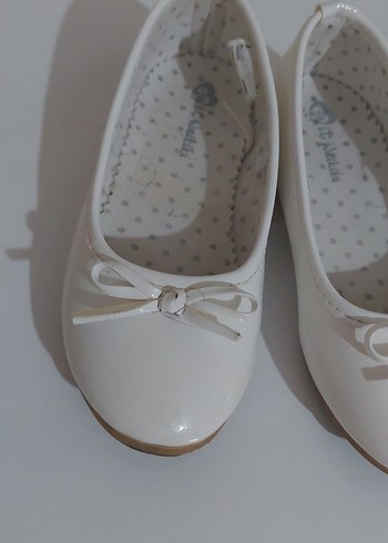 Kız Çocuk Beyaz Fiyonklu Babet - Görsel 2