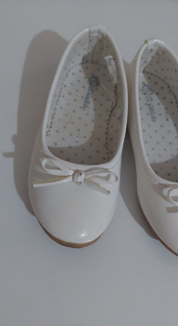 Kız Çocuk Beyaz Fiyonklu Babet - Görsel 2