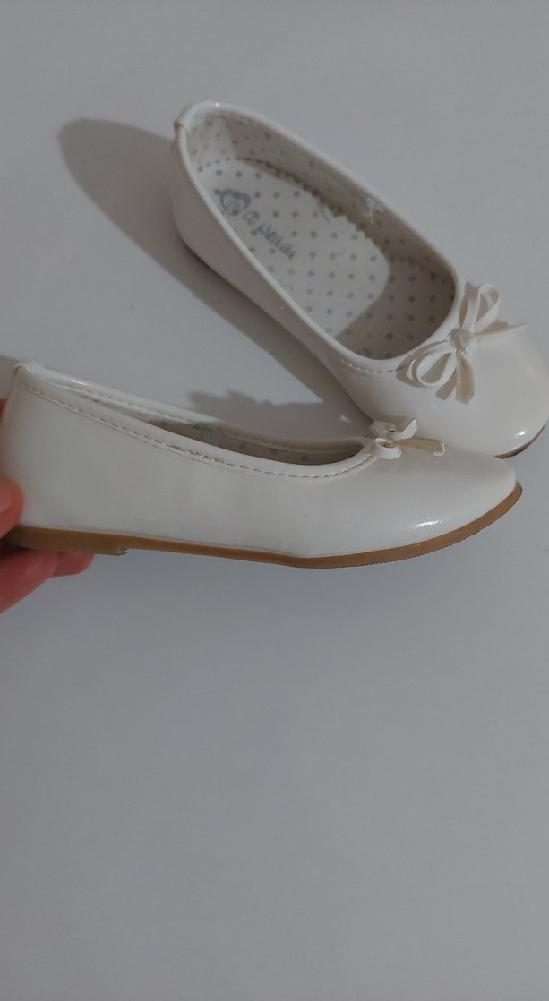 Kız Çocuk Beyaz Fiyonklu Babet - Görsel 4