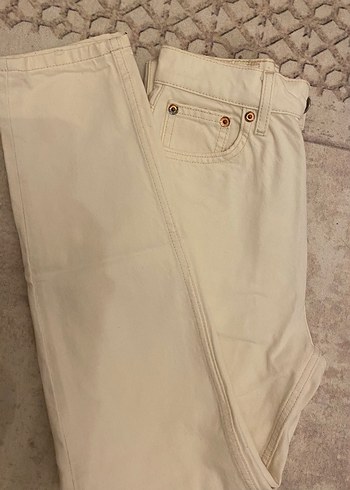 Mango Ekru Mom Jean - Görsel 2