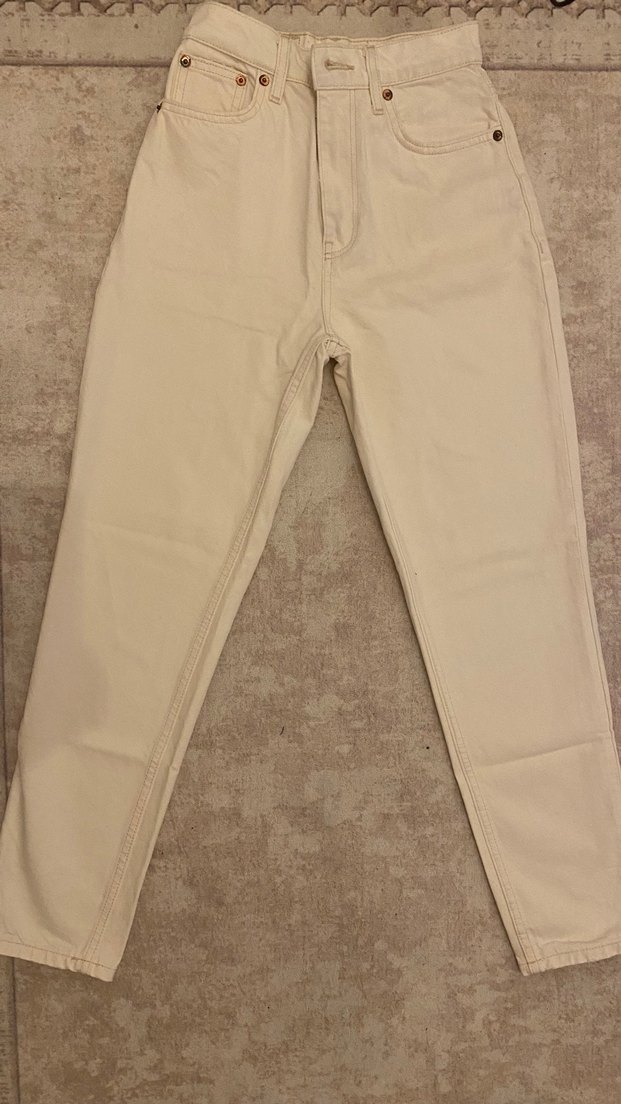 Mango Ekru Mom Jean - Görsel 5