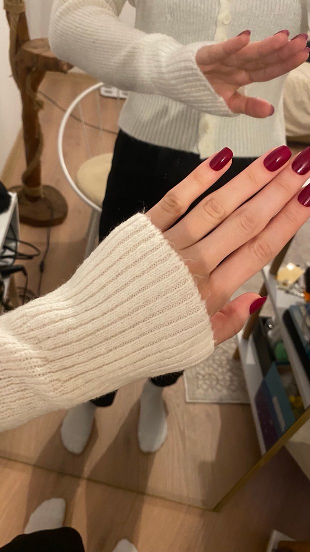 Ekru Crop Kare Yaka Triko - Görsel 4