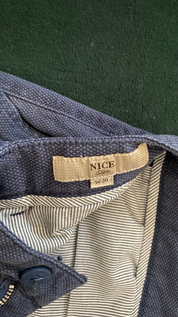 Erkek Lacivert Chino Pantolon - Görsel 3